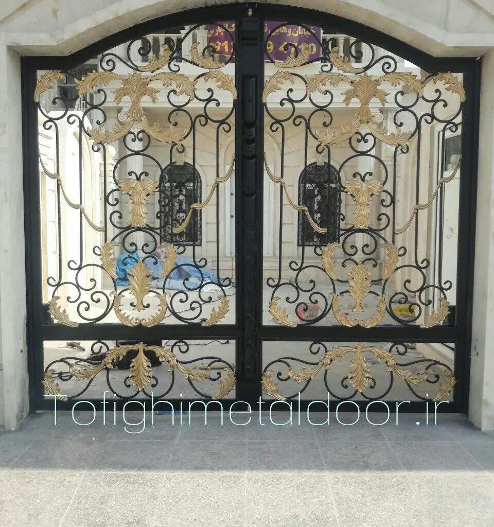 درب فلزی دو لنگه طرح ترک کد ۵۲۶