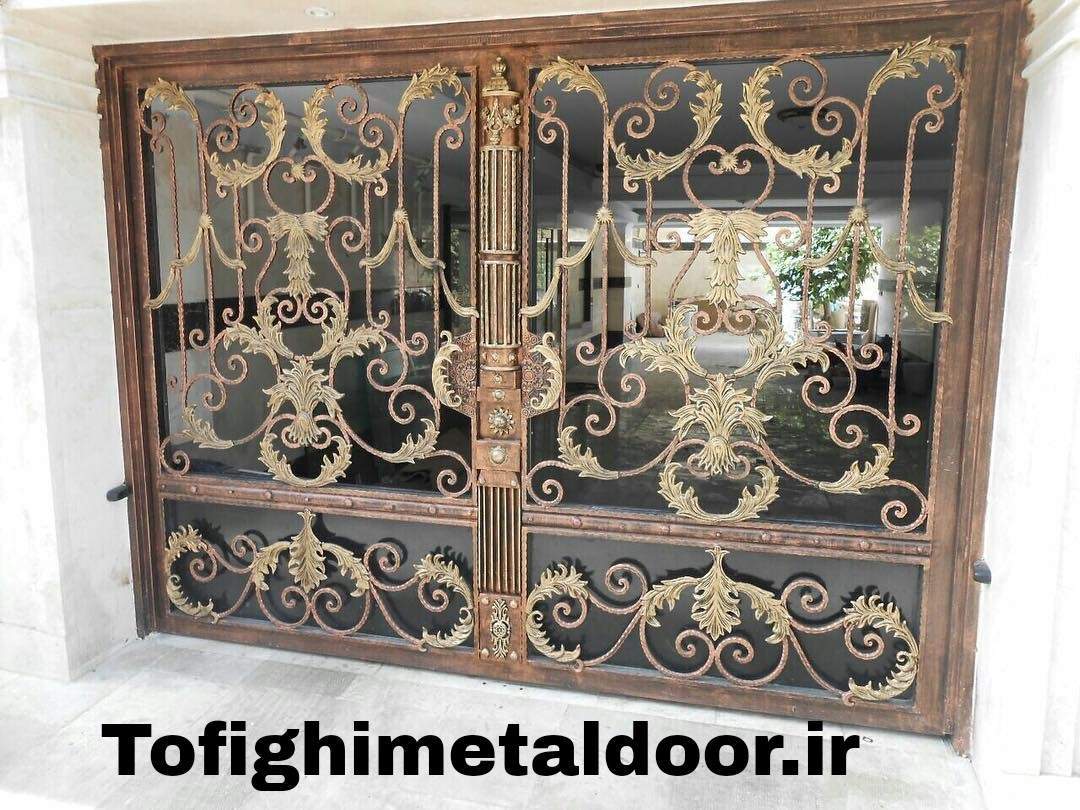 درب فلزی دو لنگه طرح ترک کد ۵۷۹