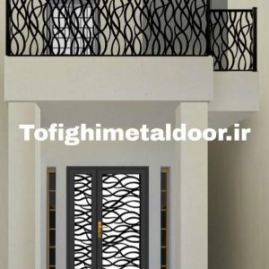 درب نفر رو و حفاظ فلزی طرح لیزری کد ۶۰۲