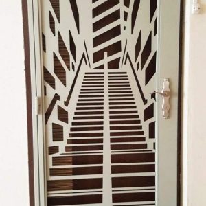 درب تک لنگه سه بعدی طرح لیزری کد ۶۵۳