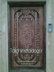 مدل درب اهنی تک لنگه کد ۶۵۵