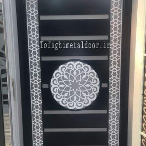 درب تک لنگه طرح لیزری کد ۶۵۸