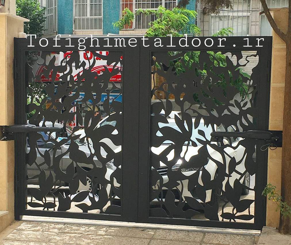 درب دو لنگه حیاط طرح لیزری کد ۶۹۹ 2 درب دو لنگه حیاط طرح لیزری کد ۶۹۹