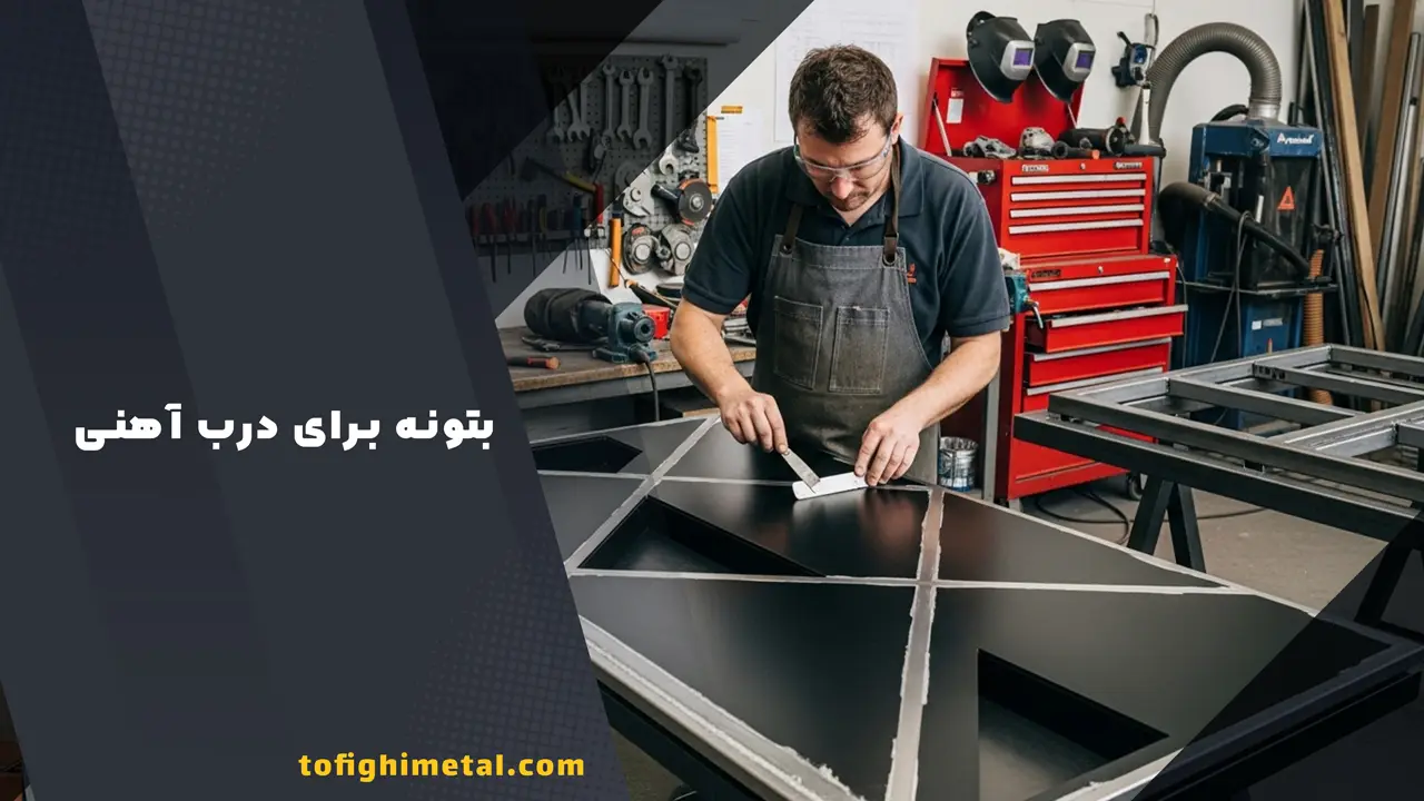0 تا 100 اصول رنگ کاری و بتونه درب فلزی 2 بتونه برای درب آهنی