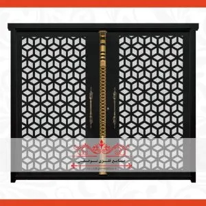 درب فلزی پارکینگ برش لیزری کد ۸۹۴ 2 درب فلزی پارکینگ
