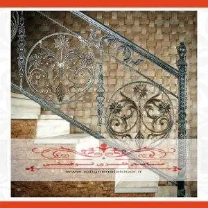 نرده فرفورژه راه پله کد ۹۱۱ 2 نرده فرفورژه راه پله