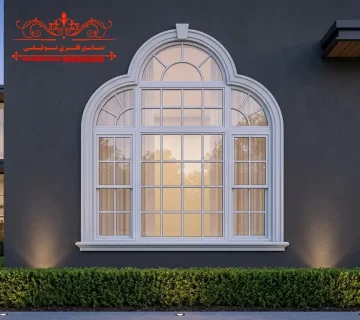 پنجره هلالی فلزی