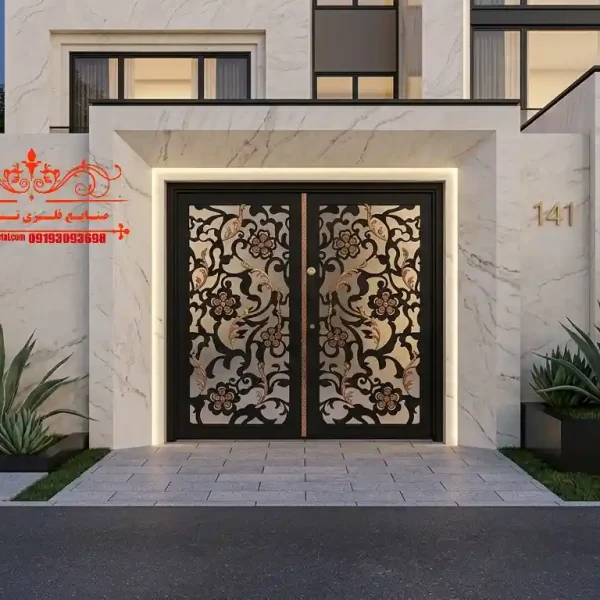 درب لیزری در گیلان نمونه درب برش لیزری مدرن