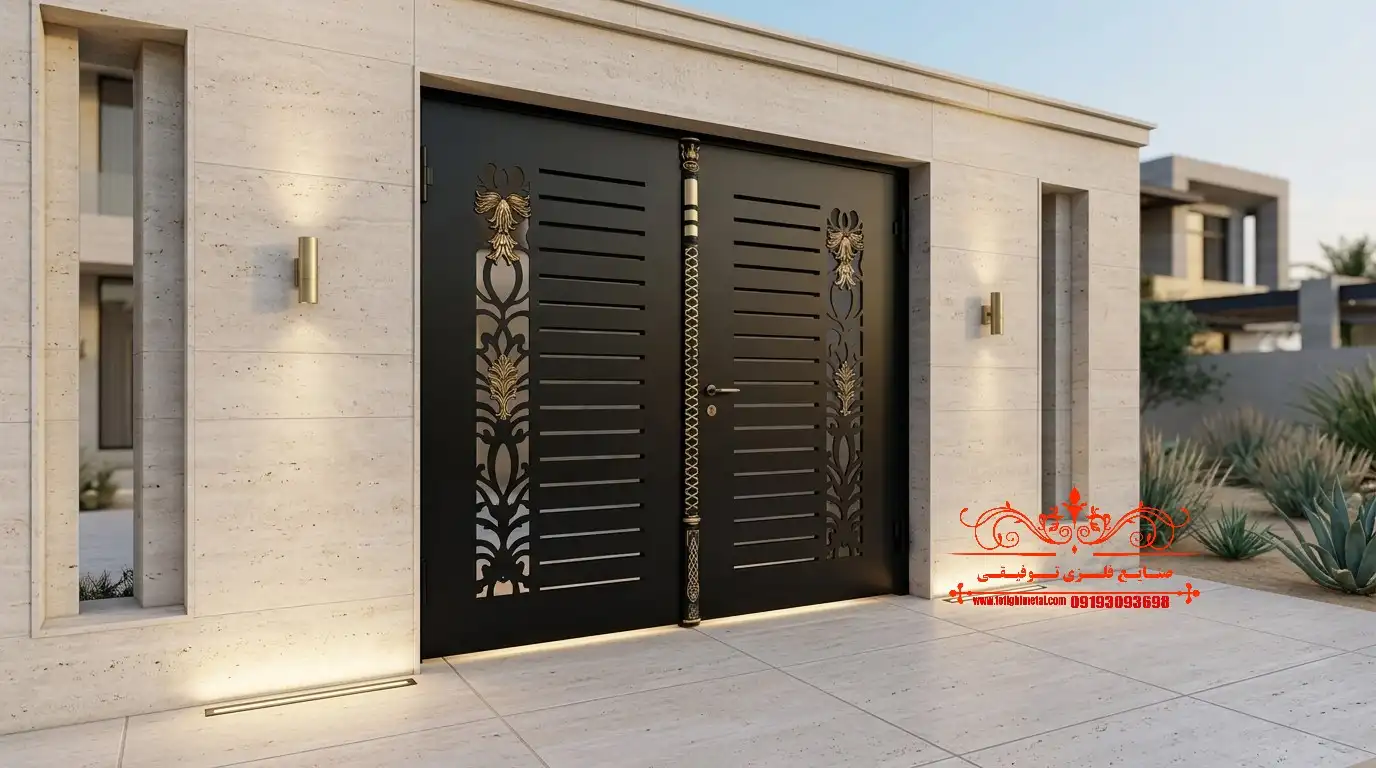 درب لیزری در همدان | طراحی و ساخت درب CNC لوکس | صنایع فلزی توفیقی 2 درب لیزری در کرمان صنایع فلزی توفیقی