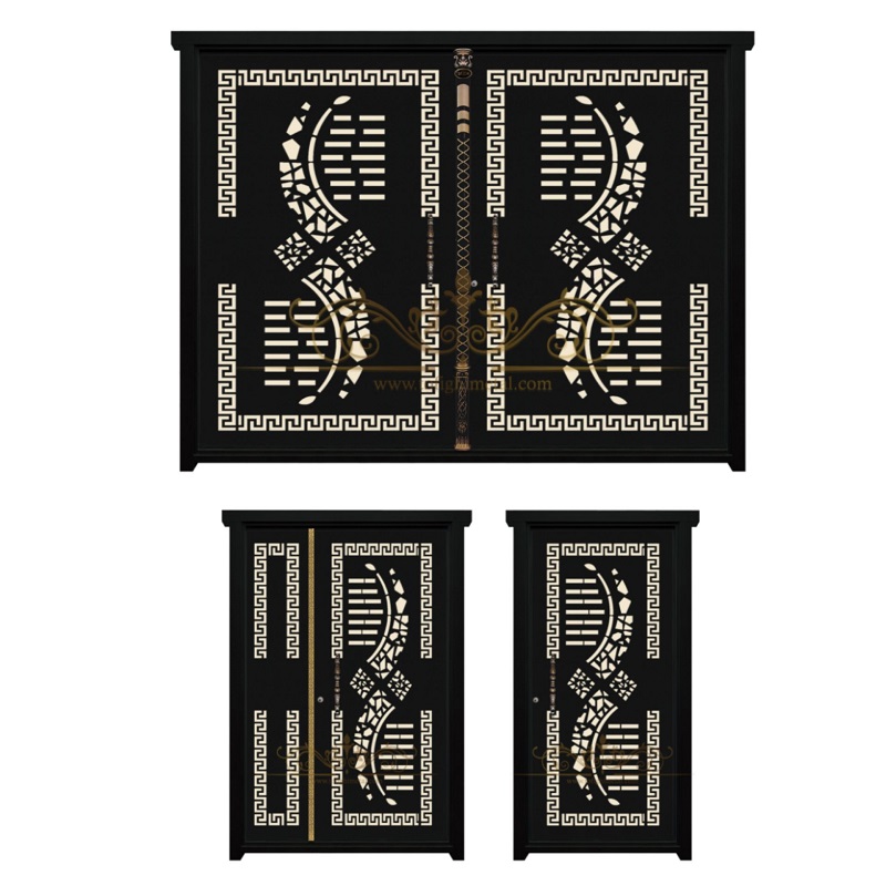 درب حیاط دو لنگه cnc کد 21999