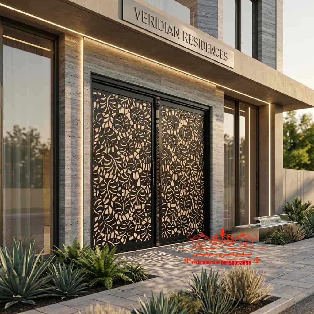 درب پارکینگ در تهران 2 درب سی ان سی لیزری cnc کد 21633