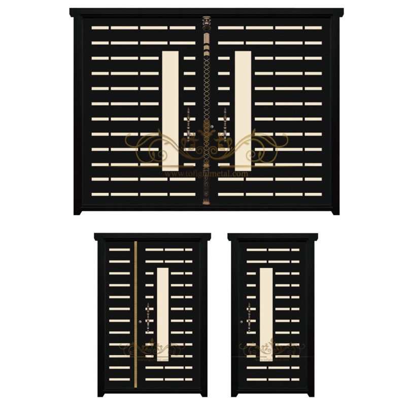 درب پارکینگ و حیاط cnc کد 21730