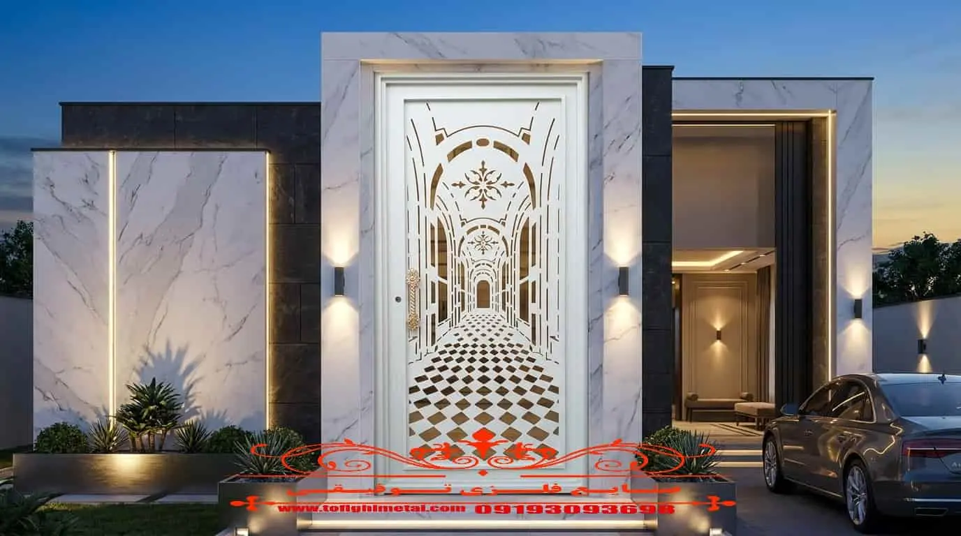 طرح جدید درب فلزی سه بعدی 1 طرح جدید درب فلزی سه بعدی کد ۴۲۷