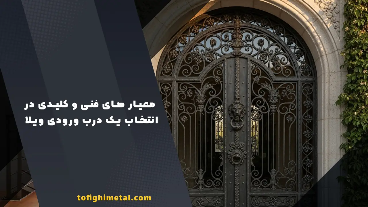 معیار های فنی و کلیدی در انتخاب یک درب ورودی ویلا