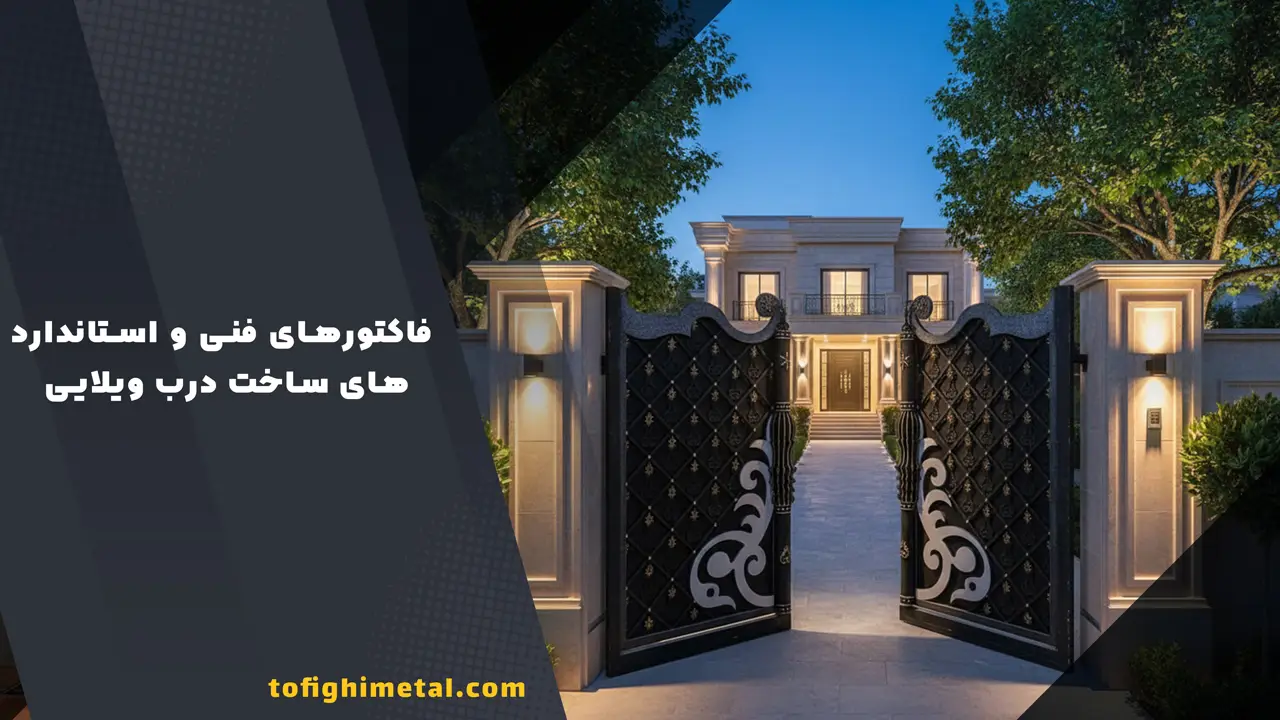 فاکتورهای فنی و استاندارد های ساخت درب ویلایی