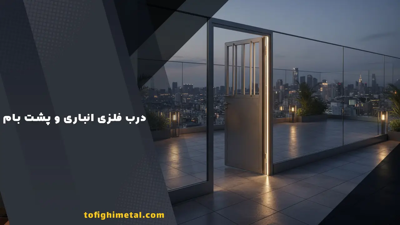درب فلزی انباری و پشت بام