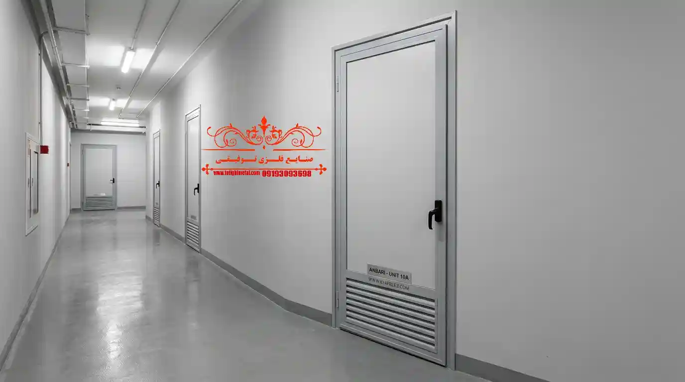 درب فلزی انباری و پشت بام مدرن