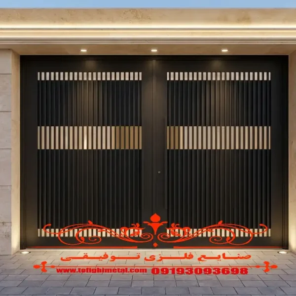 زمان تعویض درب پارکینگ درب پارکینگ مدرن طرح ساده