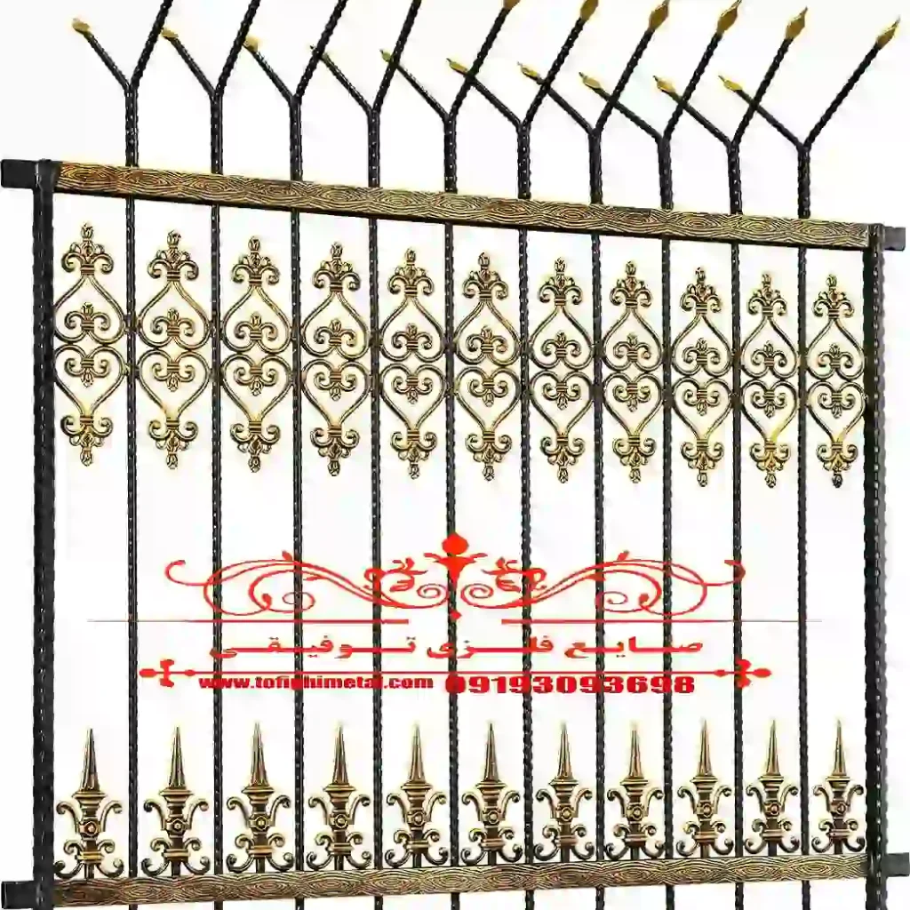 نرده فلزی دیوار مدل سلطانی