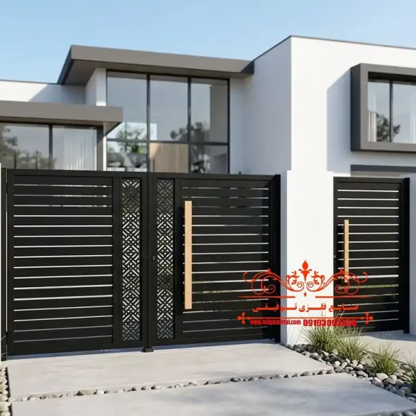 درب حیاط مدرن صنایع فلزی توفیقی